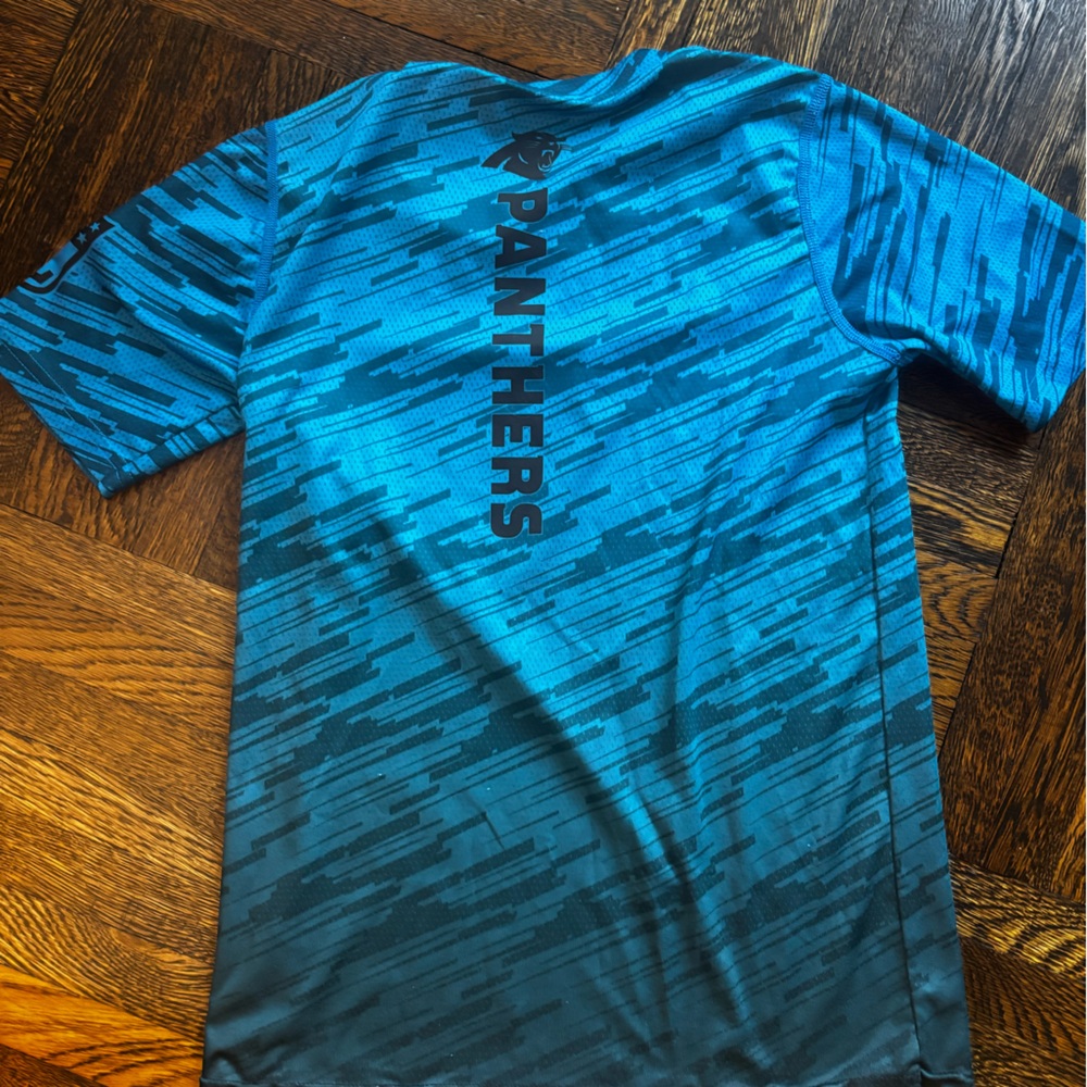 NFL Panthers Blue and Black Graphic Tee - Picture 2 of 3